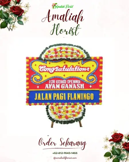 Sewa Papan Bunga Universitas Prasetiya Mulya
